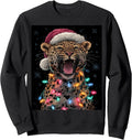 Leopard Christmas Tree Lights Sweatshirt