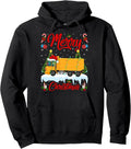 Truck Merry Christmas Tree Lighting Santa Truck Xmas Pullover Hoodie