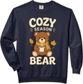 Cozy Season Bear Autumn Coffee Cute Comfort Colors Adult Sweatshirt