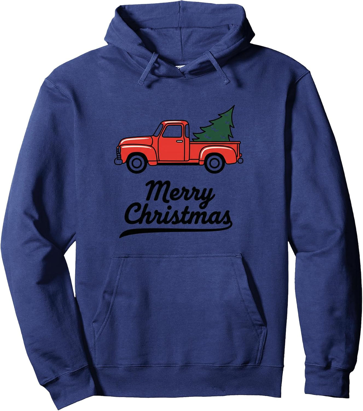 Christmas Truck Christmas Tree Merry Christmas Pullover Hoodie