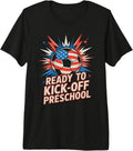 Cute Ready KICK Off Preschool Crush Soccer Teacher Happy US Premium Tri-Blend T-Shirt