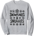 Snowflakes and Snuggles Cozy Christmas Vibe Sweatshirt