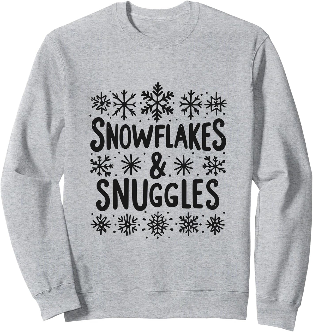 Snowflakes and Snuggles Cozy Christmas Vibe Sweatshirt