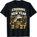 New Years Eve Cruise Vacation Cruising into New Year 2027 T-Shirt