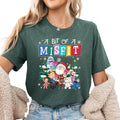 A Bit of a Misfit Shirt, Funny Holiday Season Gift, Playful Christmas Humor Shirt, Quirky Winter Spirit Crewneck, Lighthearted Festive Style Gift, Merry Misfit Vibes Tee Multiple Colors