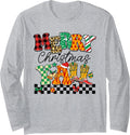 Merry Christmas Y'all Western Cowgirl Holiday Boots Long Sleeve T-Shirt