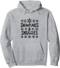 Snowflakes and Snuggles Cozy Christmas Vibe Pullover Hoodie