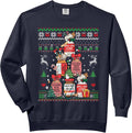 Christmas Nurse Peppermint Mocha Propofol Tree Ugly Comfort Colors Adult Sweatshirt