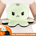 TeeTurtle Big Reversible Octopus Plushie (Green Glow + Black) Unisex