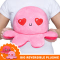 TeeTurtle Big Reversible Octopus Plushie (Red + Pink) Unisex