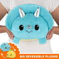TeeTurtle Big Reversible Triceratops & Stego Plushie Unisex