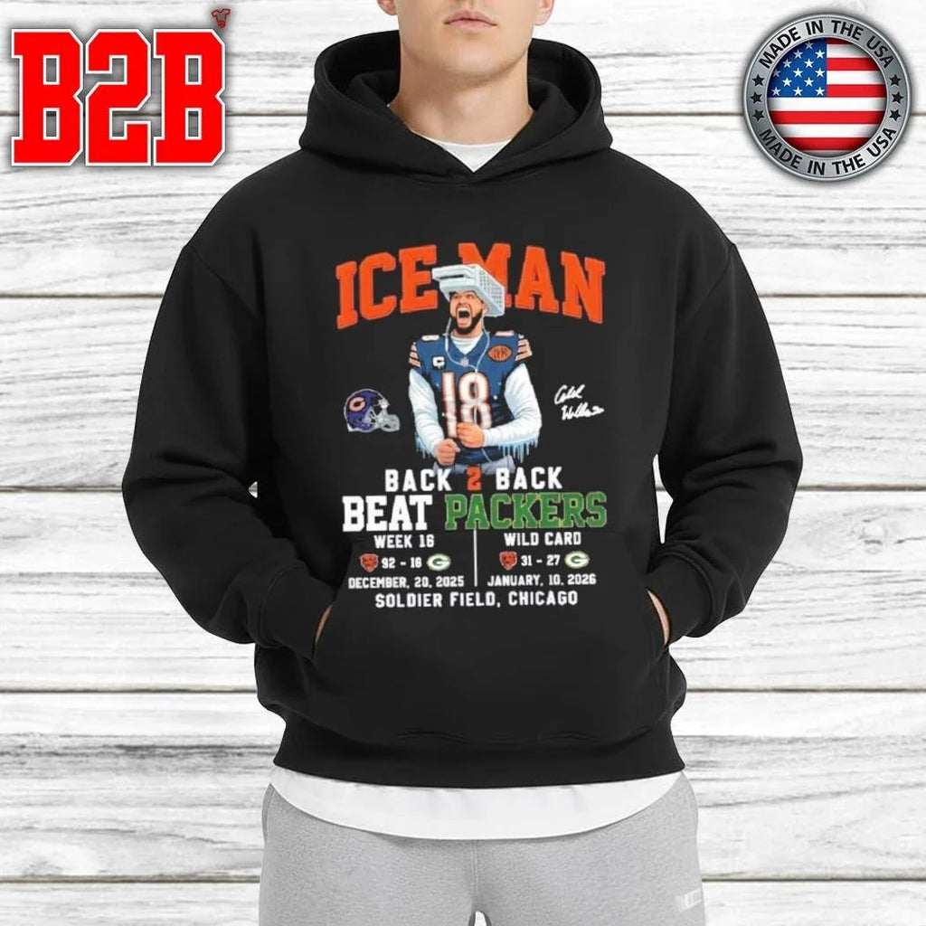 Bears Caleb Iceman Back 2 Back Beat Packers Shirt Unisex