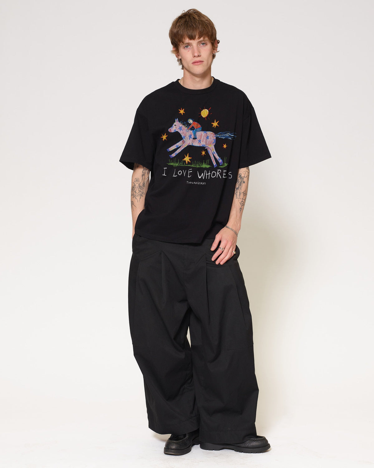 I Love Whores Oversized Tee Unisex