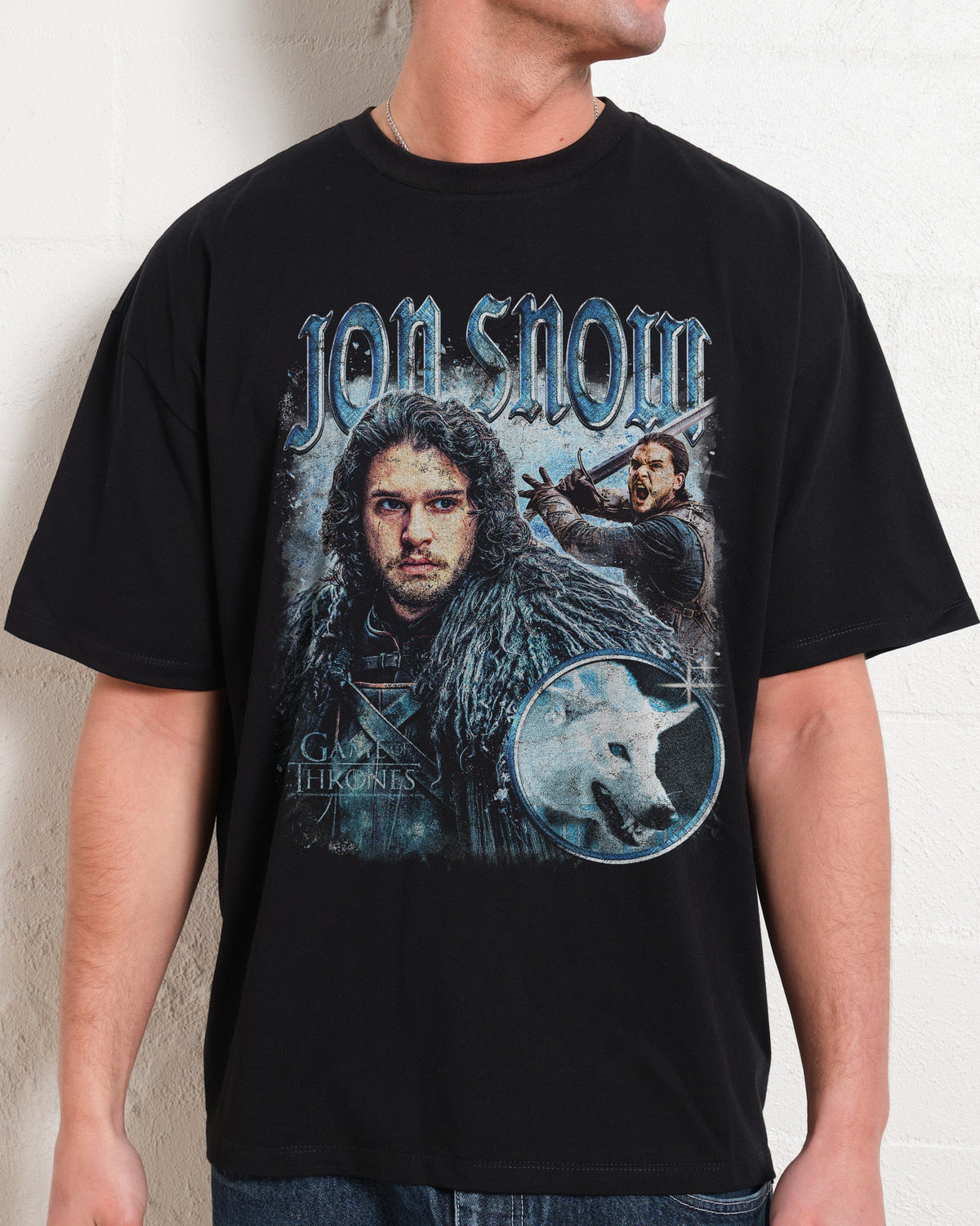 Vintage Jon Snow Oversized Tee Unisex