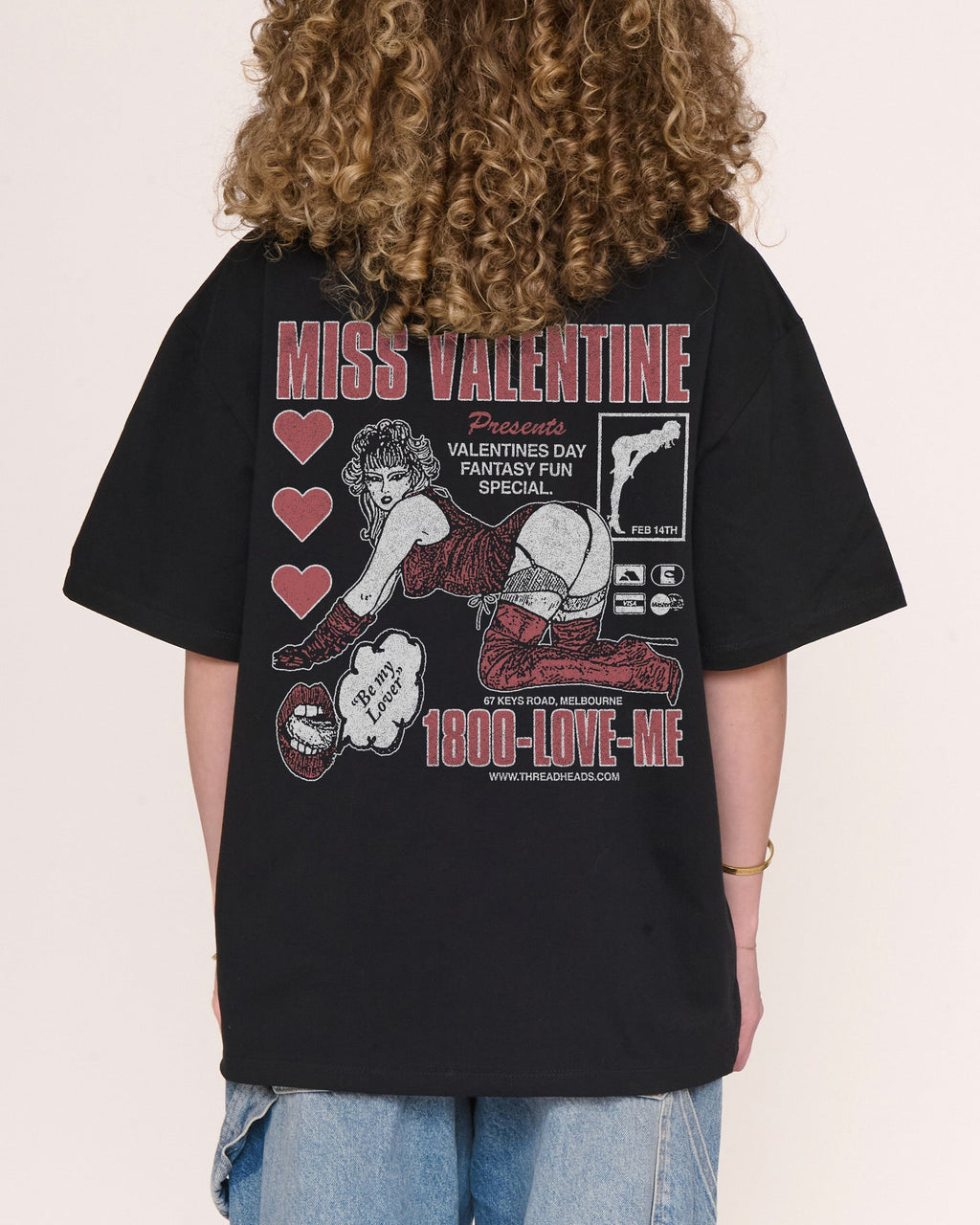 Miss Valentine Oversized Tee Unisex