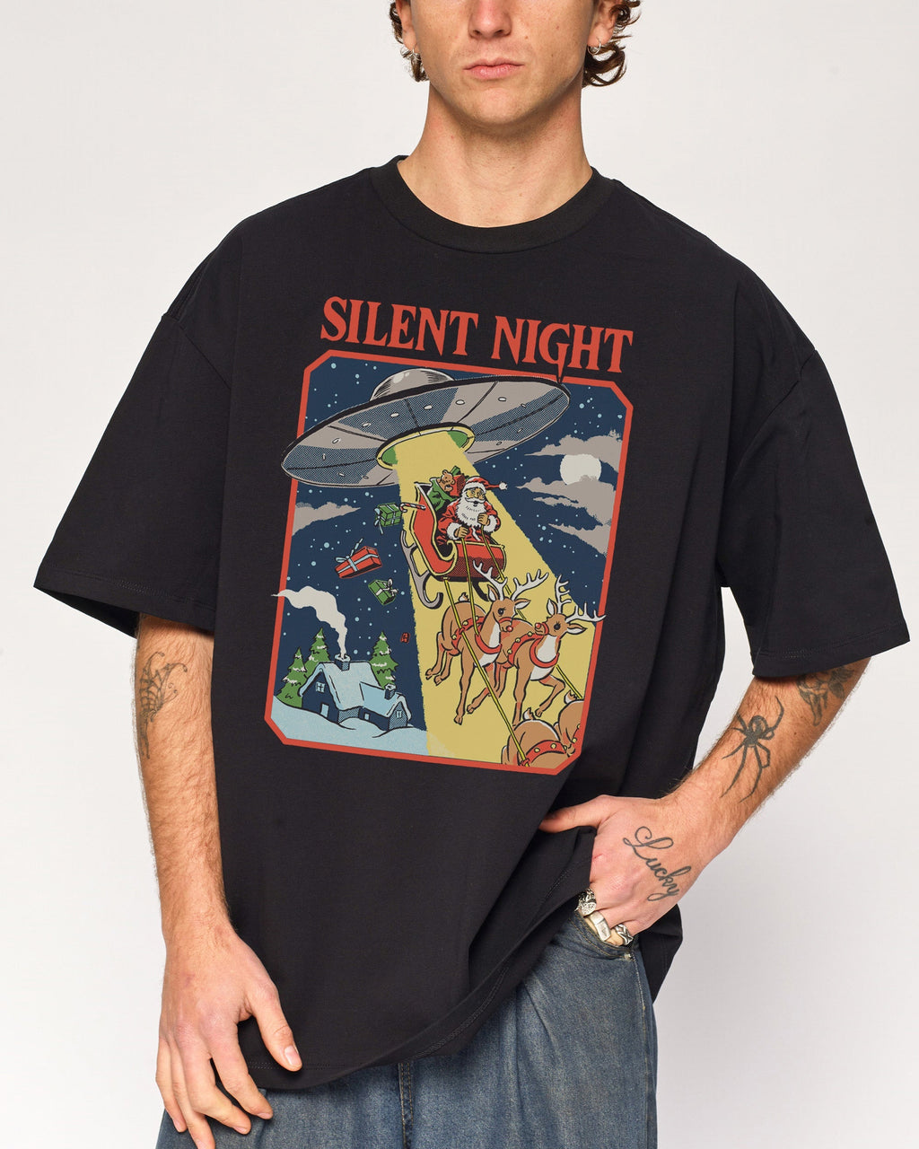 Silent Night Oversized Tee Unisex