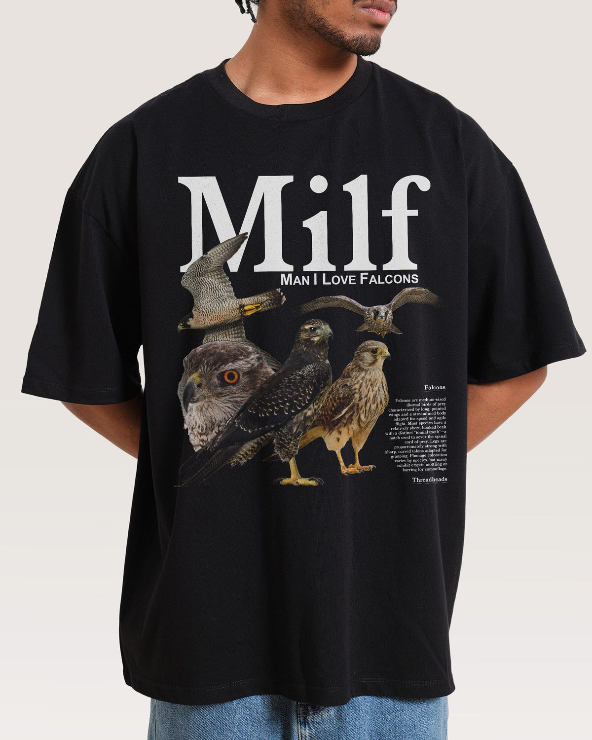 Man I Love Falcons Oversized Tee Unisex