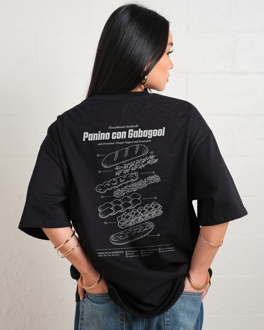 Panino Con Gabagool Oversized Tee Unisex