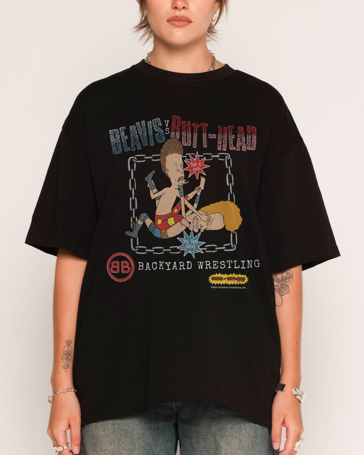 Backyard Wrestling Oversized Tee Unisex