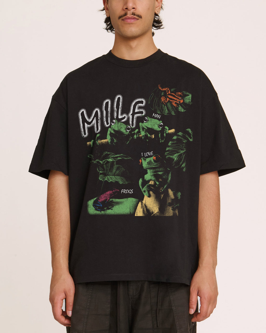 Man I Love Frogs Jungle Edition Oversized Tee Unisex
