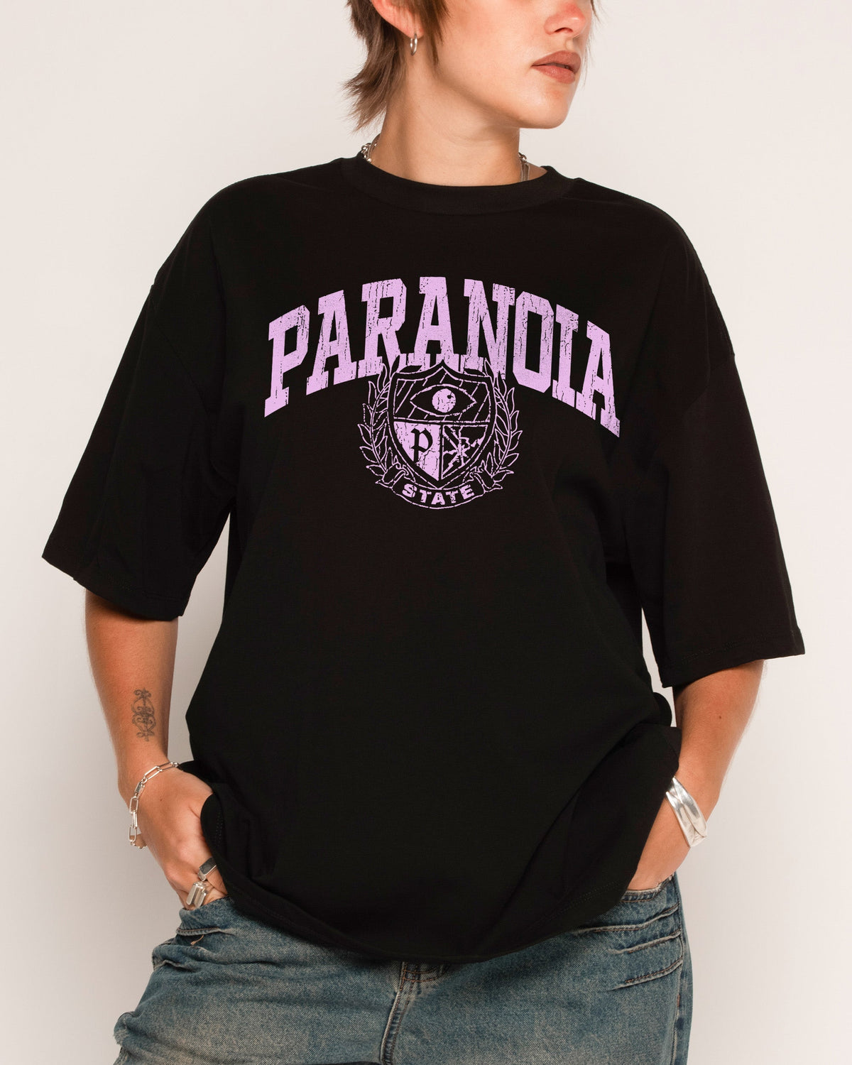 Paranoia State Oversized Tee Unisex