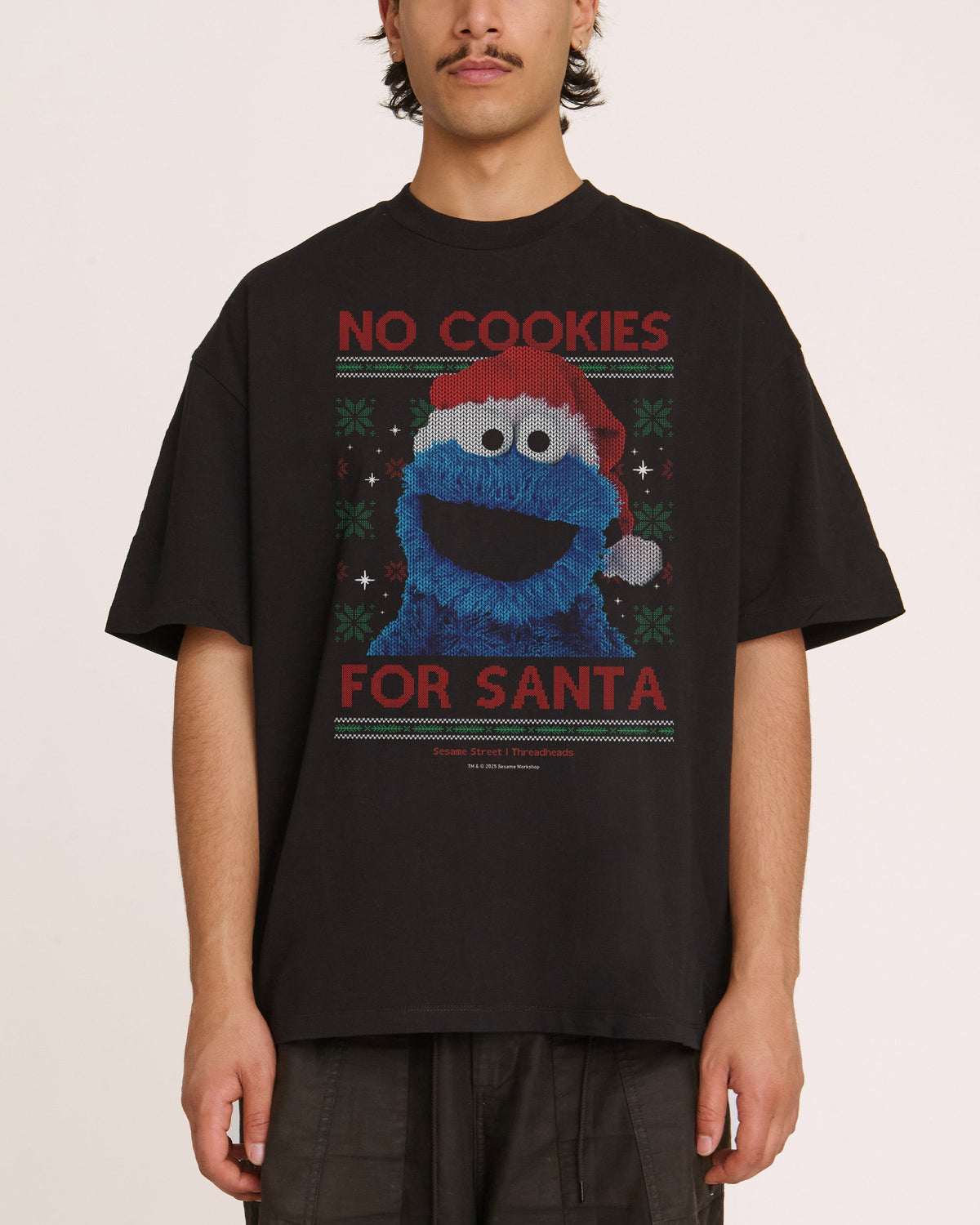 No Cookies for Santa Oversized Tee Unisex