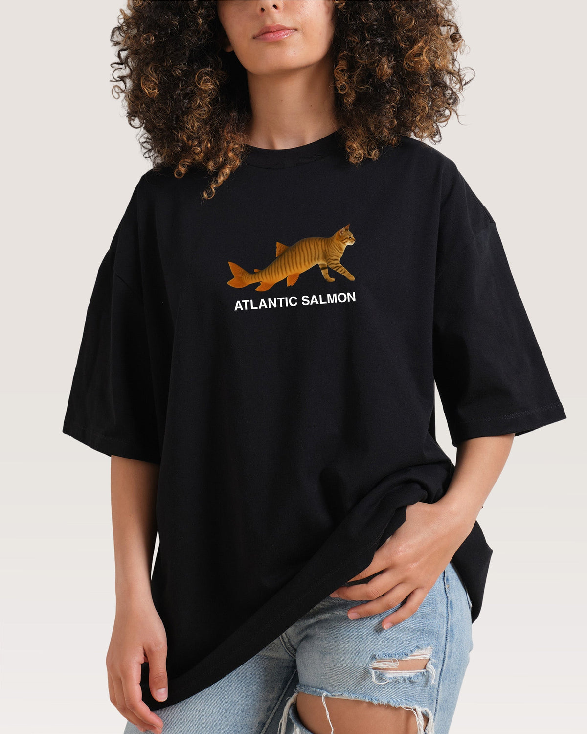 Ate Too Much Salmon Oversized Tee Unisex