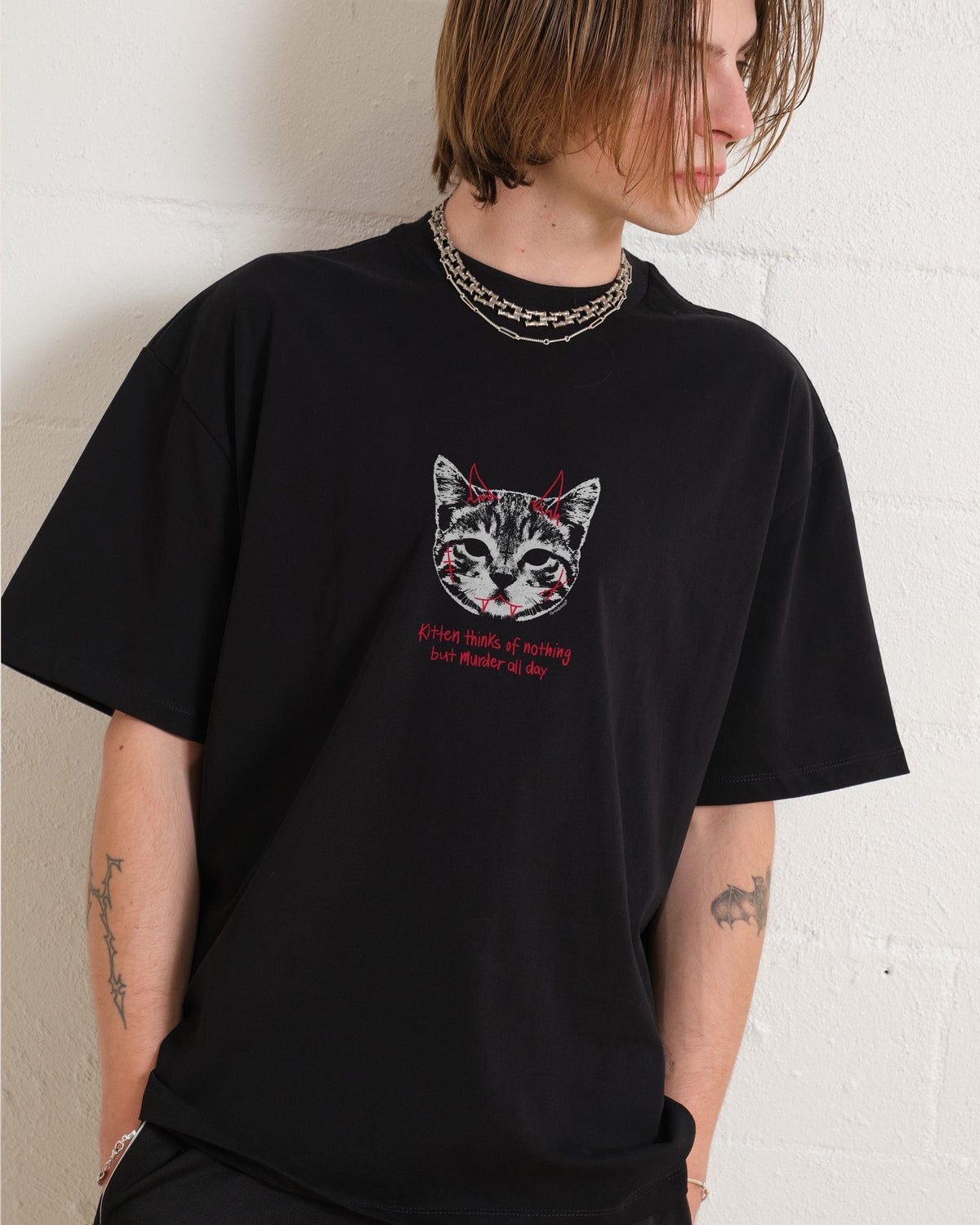 Demon Kitten Oversized Tee Unisex