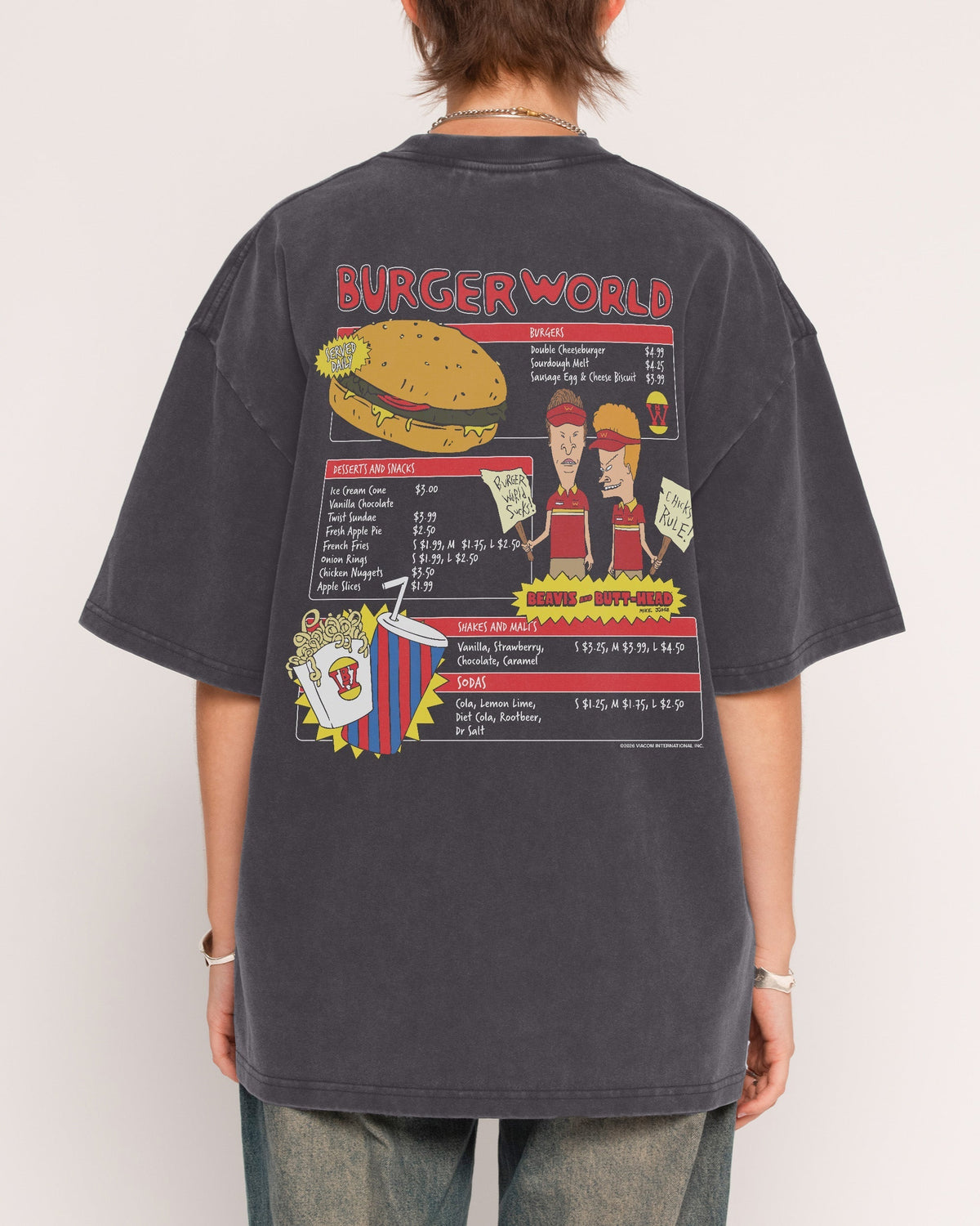 Burger World Oversized Tee Unisex