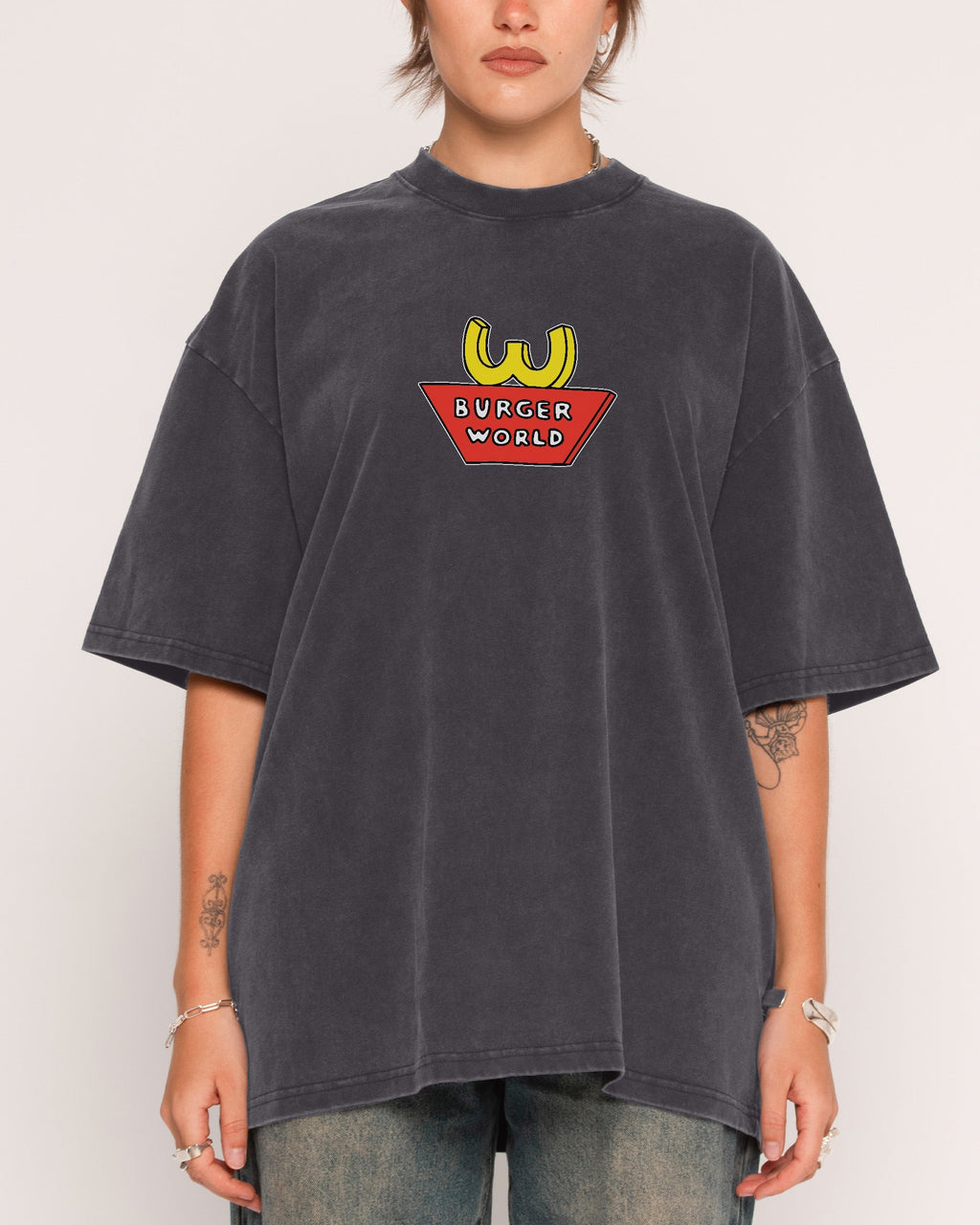 Burger World Wash Tee Unisex