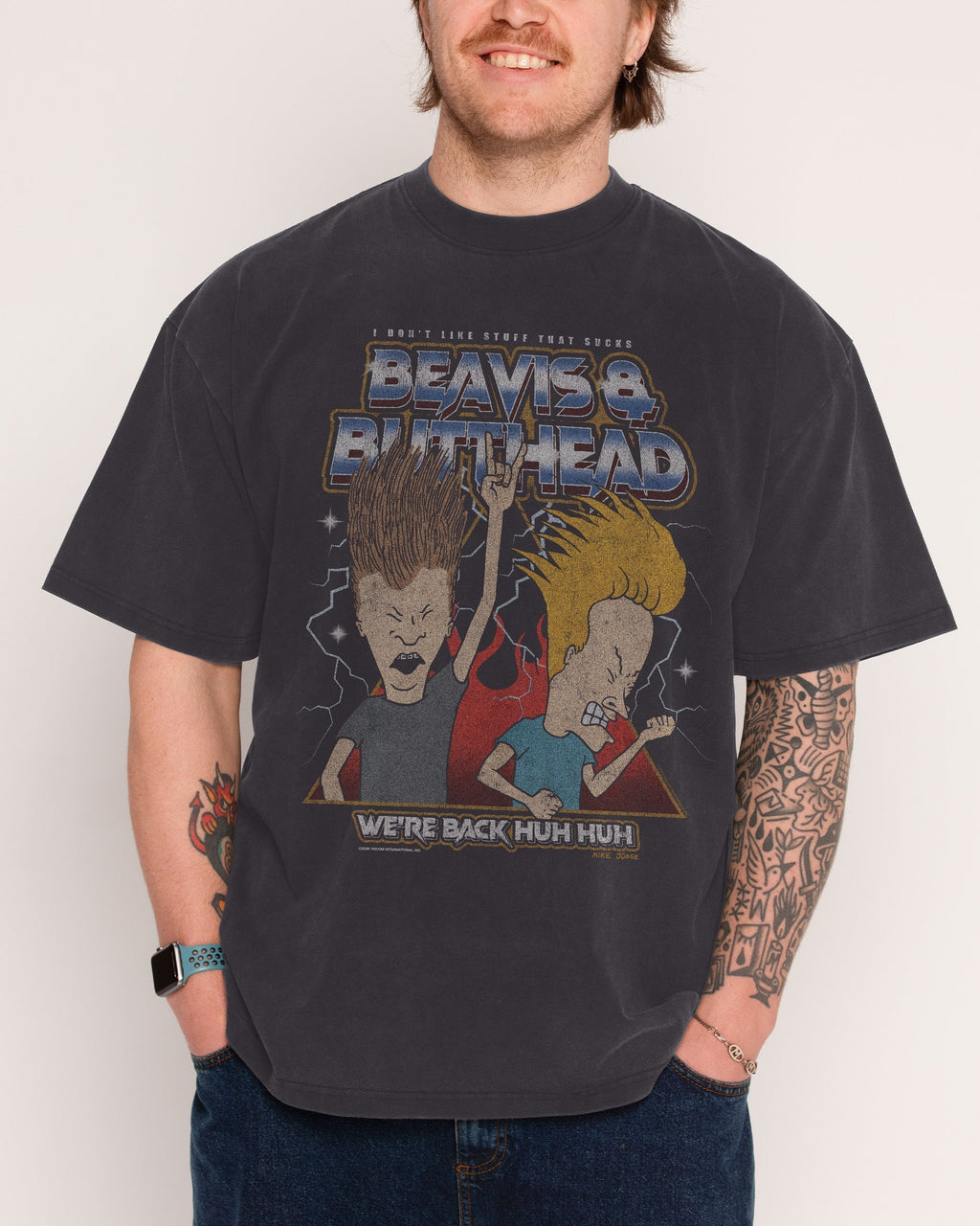 Heh Heh Metalheads Oversized Tee Unisex