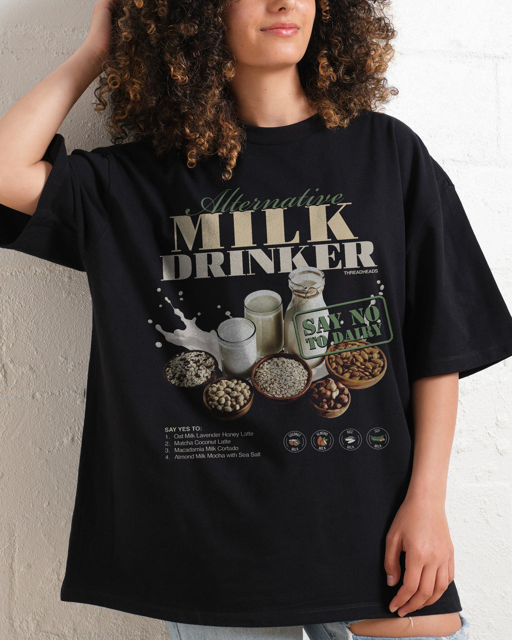 Alternative Milk Drinker Oversized Tee Unisex