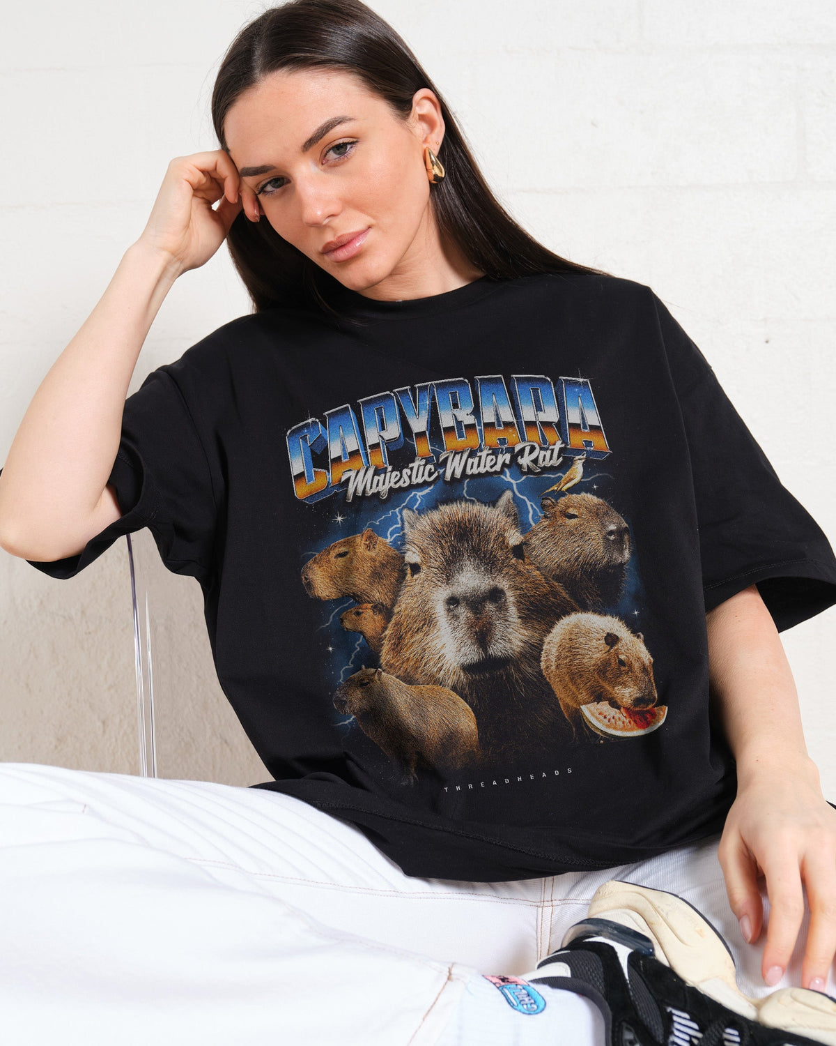 Capybara Water Rat Oversized Tee Unisex
