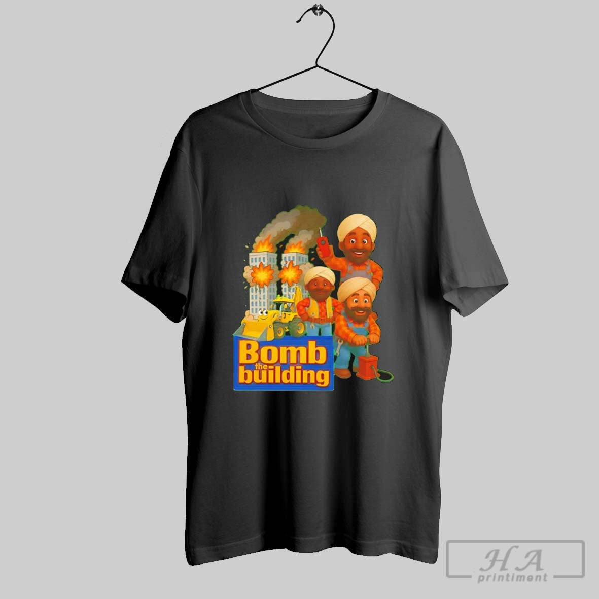 Bomb The Building Satirical Graphics Unisex