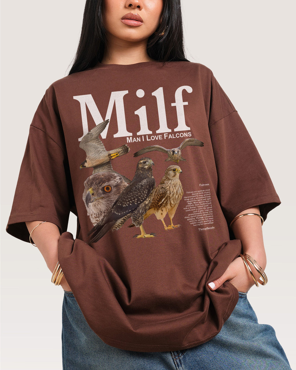 Man I Love Falcons Oversized Tee Unisex