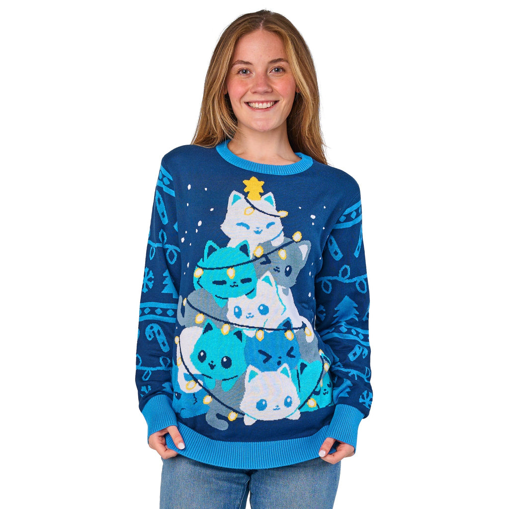Meowy Christmas Sweater Unisex