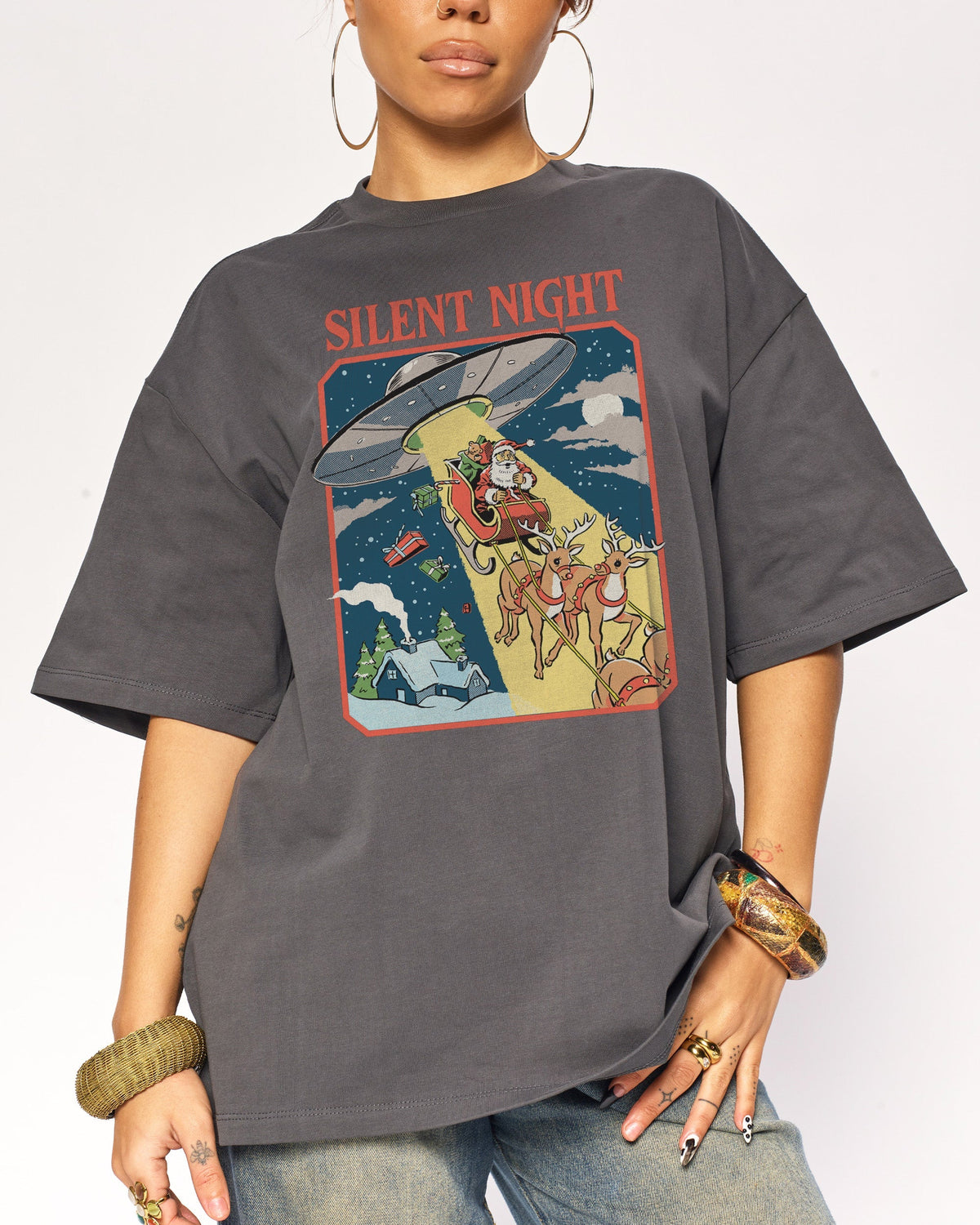 Silent Night Oversized Tee Unisex