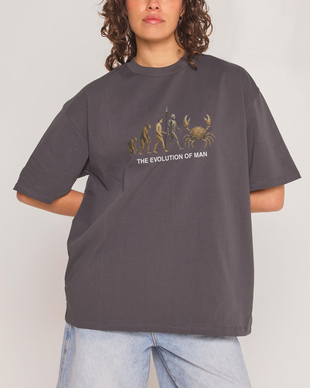 Evolution of Man Oversized Tee Unisex