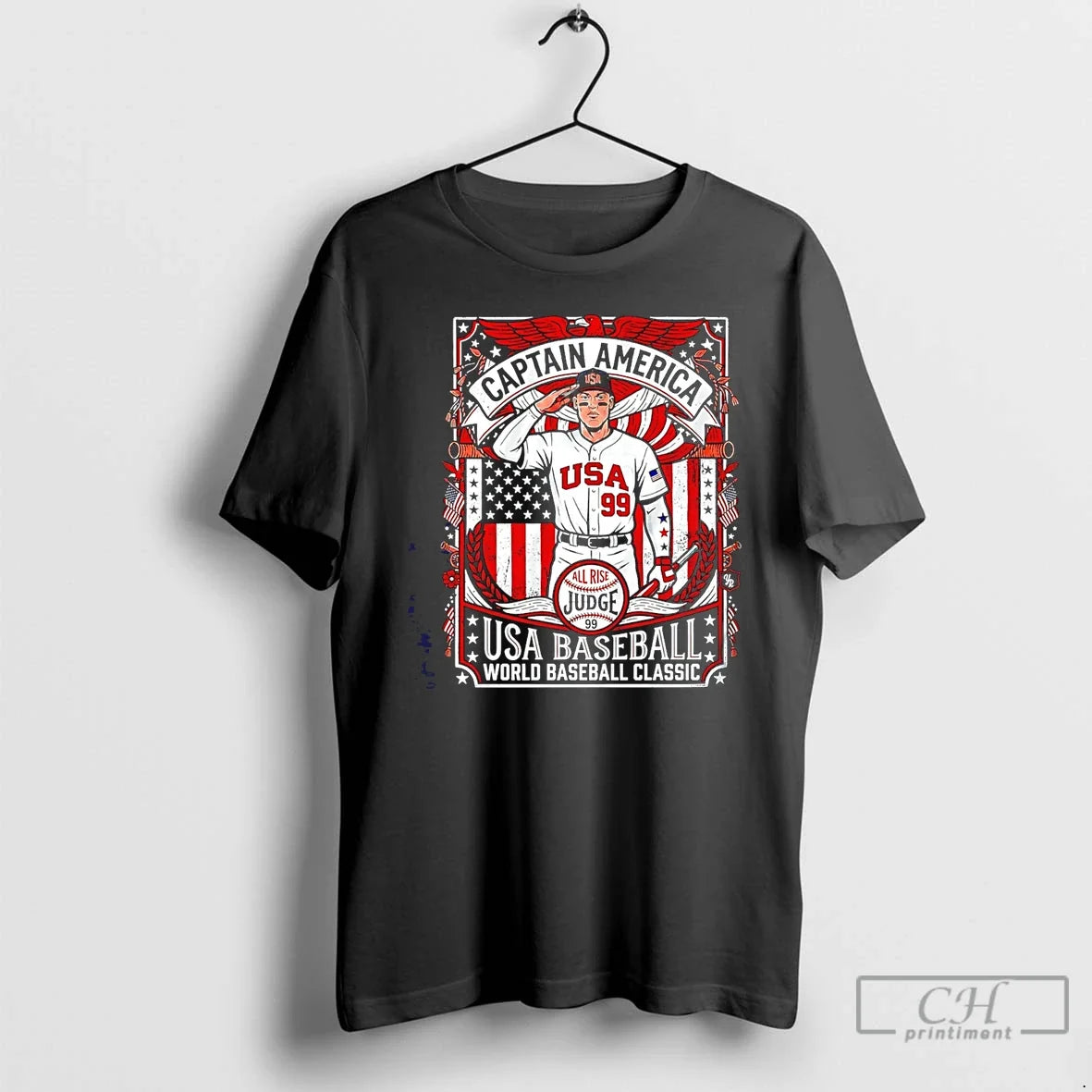 Classic Aaron Judge Yankees Judge Captain Usa World Baseball Classic Unisex