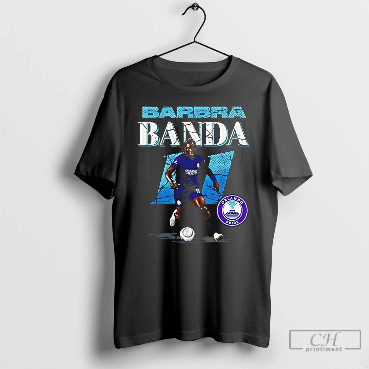 Classic Barbra Banda 11 Orlando Pride Cracked Number Vintage Unisex