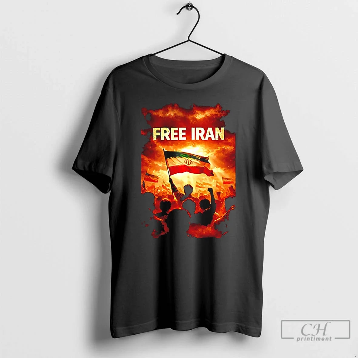 Classic Free Iran Flag No War With Iran Human Rights Unisex