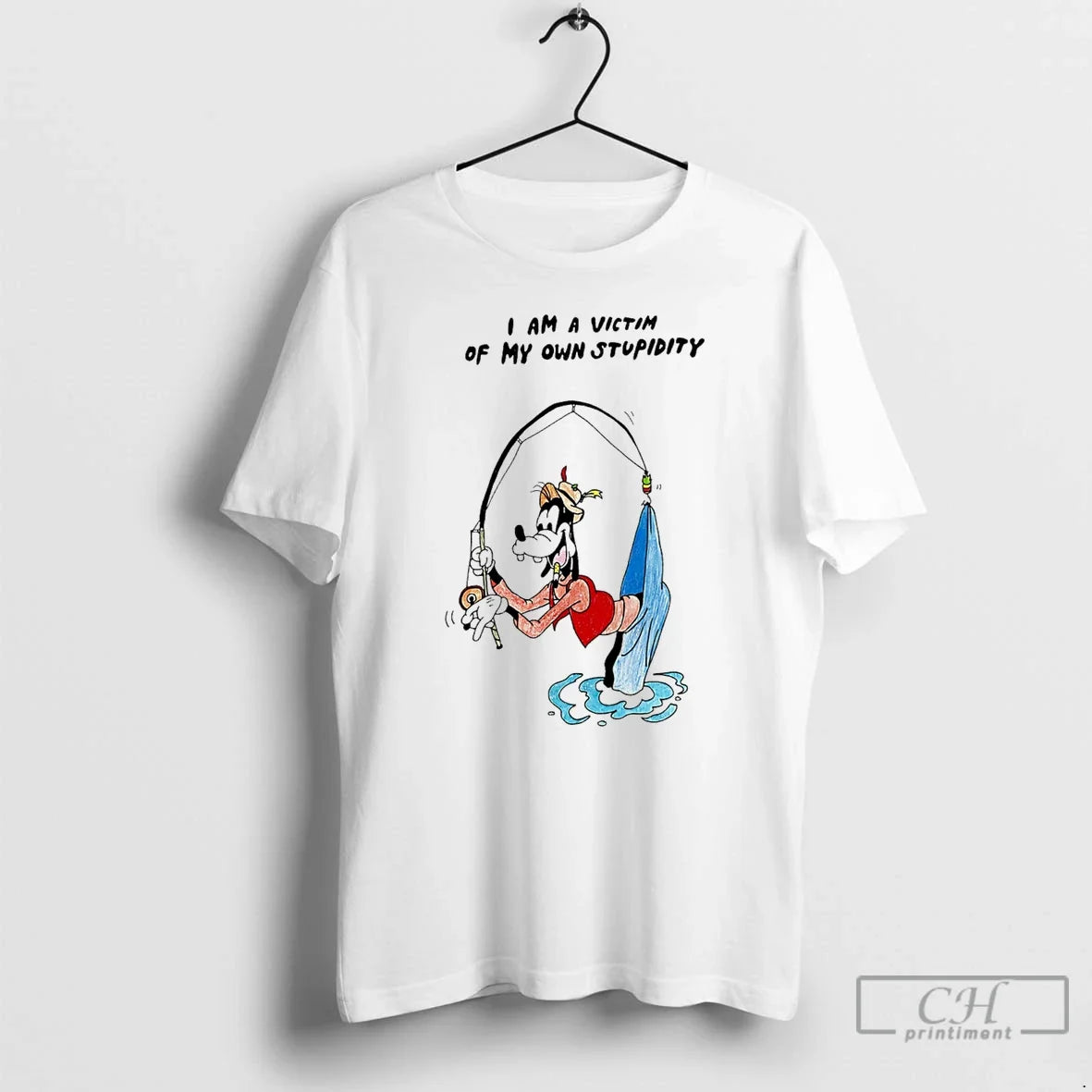 Classic Goofy I Am A Victim Of My Own Stupidity Paint Unisex