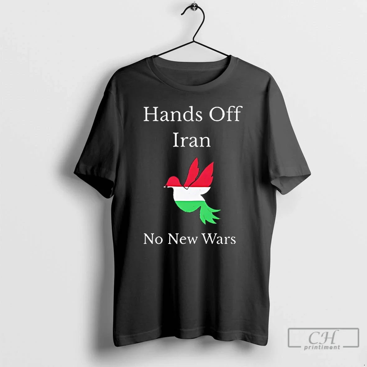 Classic Hands Off Iran No New Wars Freedom Flag Unisex