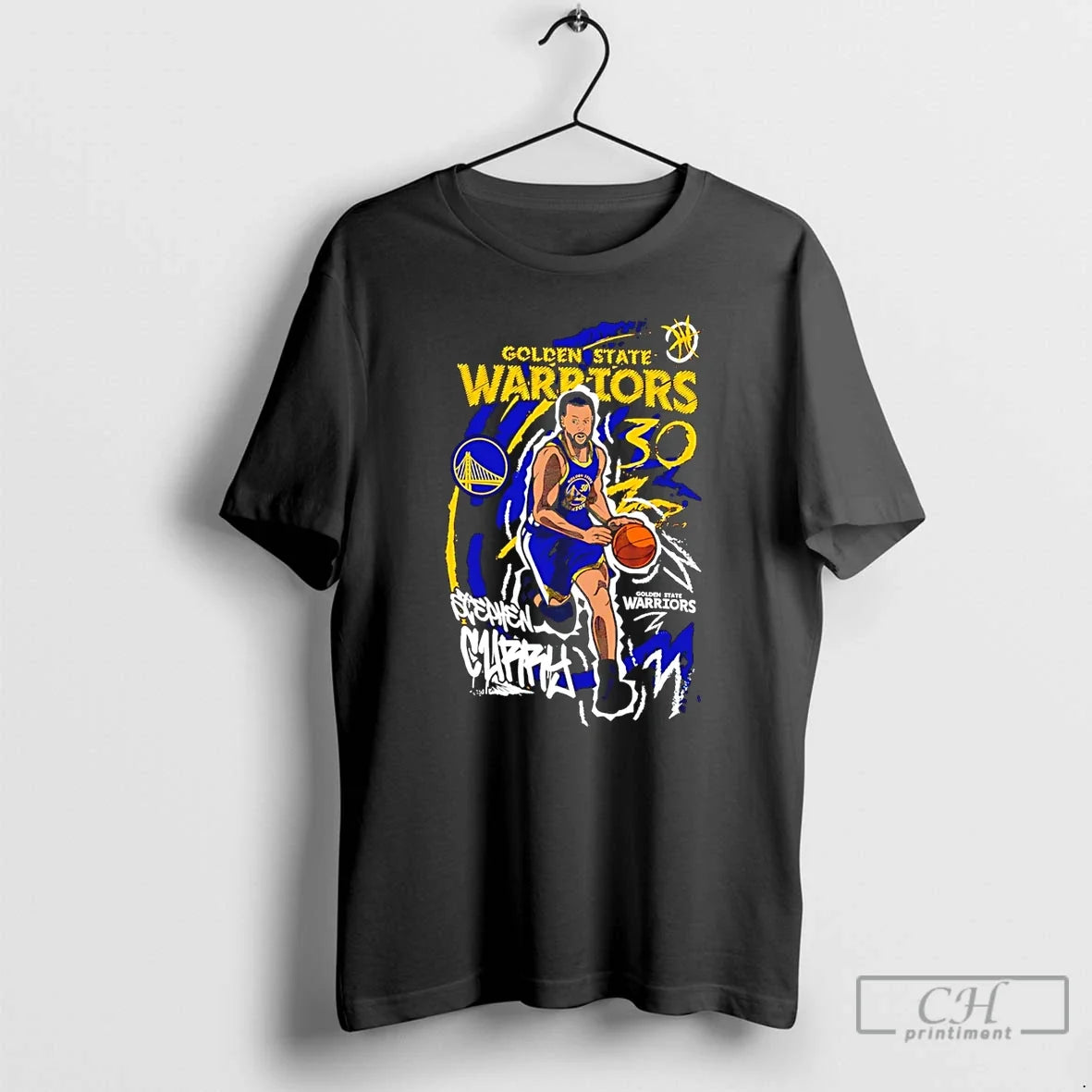 Classic Stephen Curry Golden State Warriors Chalked Up Player Paint Unisex