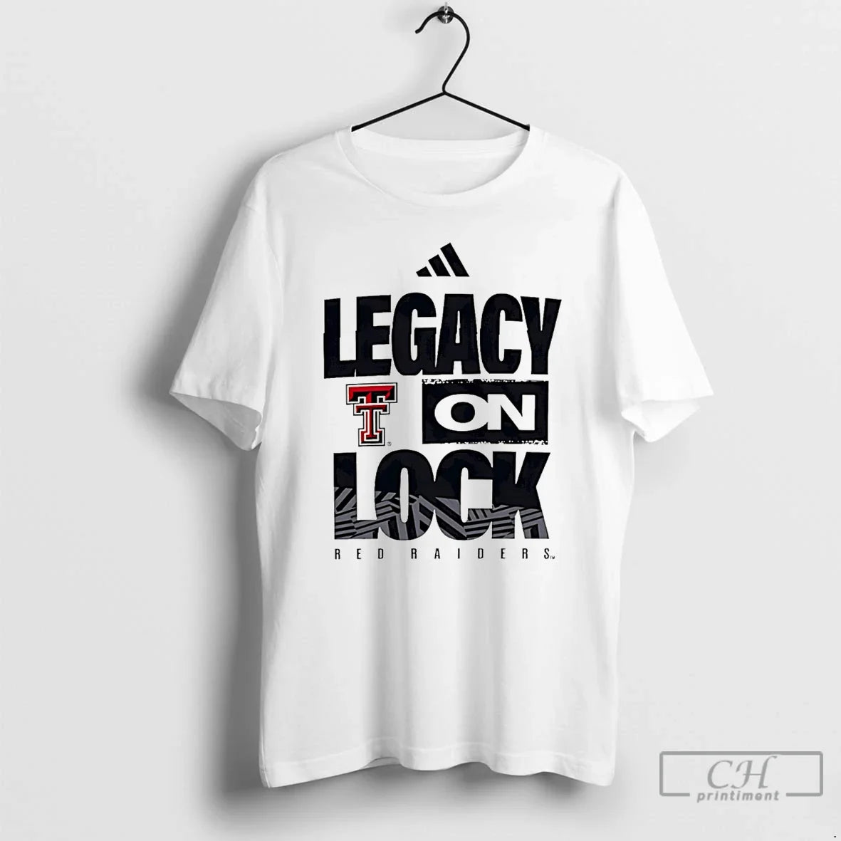 Classic Texas Tech Red Raiders Legacy On Lock Logo Unisex