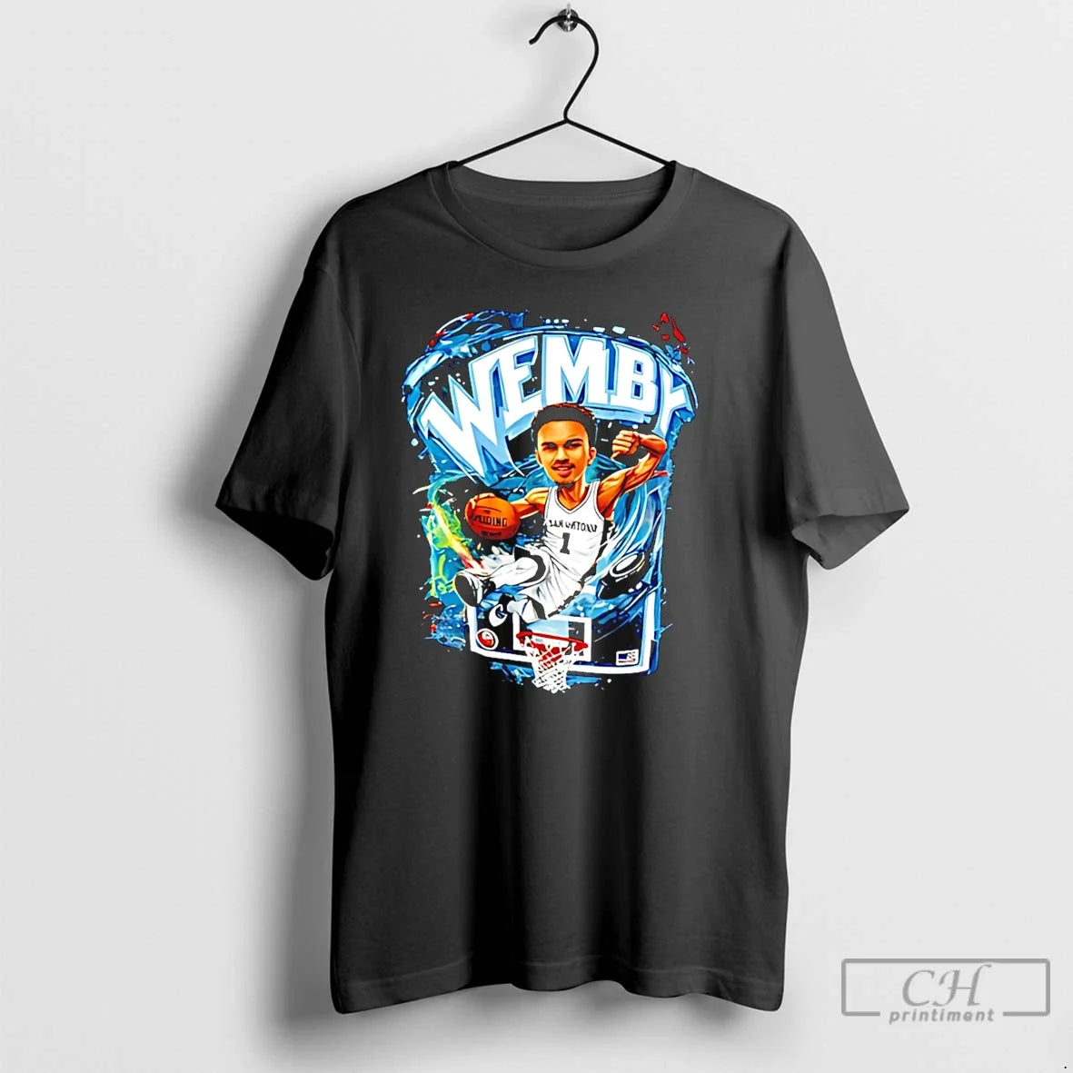 Classic Victor Wembanyama Wemby San Antonio Spurs Caricature Unisex