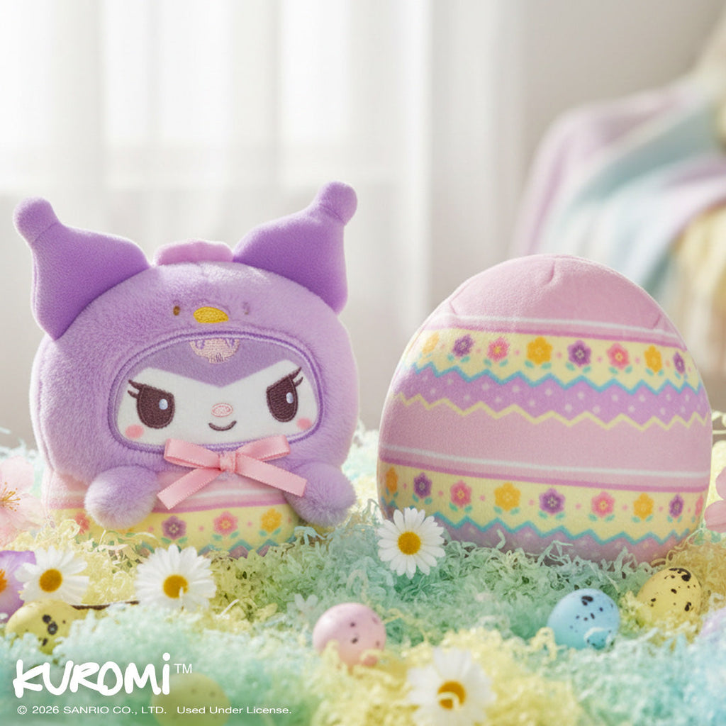 Easter Egg Kuromi 4" Reversible Plushie Unisex