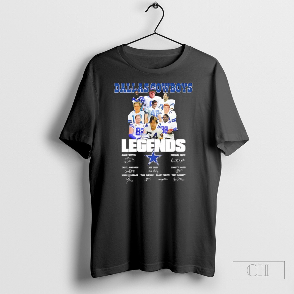 Dallas Cowboys Legends Player Names And Signatures Graphic Shirt Unisex