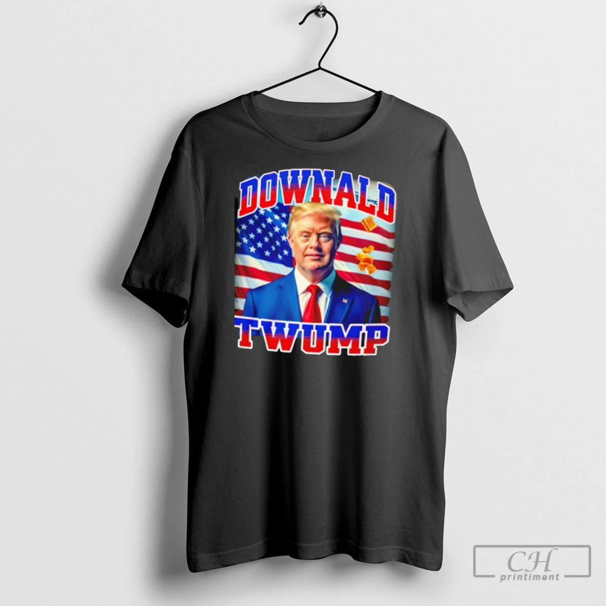 Downald Twump Donald Trump American Flag Funny Political T Shirts Unisex