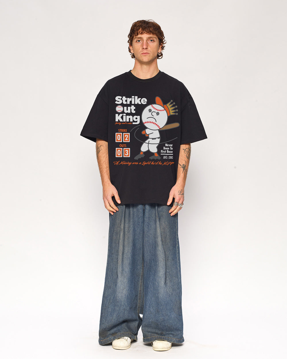 Strike Out King Oversized Tee Unisex